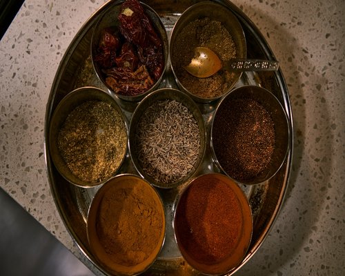 Assortment of indian spices and pulses